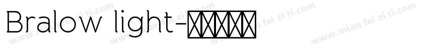 Bralow light字体转换